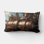 スチームパンク銅蒸気列車 ランバークッション (裏面)