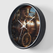 スチームパンク銅蒸気列車 壁時計 (傾斜)