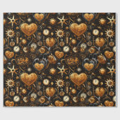 スチームパンク青銅ビクトリアン ラッピングペーパー (フラット)