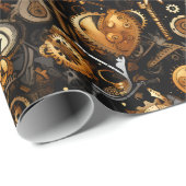 スチームパンク青銅ビクトリアン ラッピングペーパー (ロールコーナー)