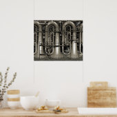 スチームパンク音楽工場 ポスター (キッチン)