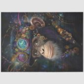 スチームパンク風の奇想天外なサル 色鮮やか 薄葉紙 (正面)