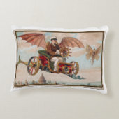 スチームパンク飛んでいるカーアクセント枕 アクセントクッション (裏面)