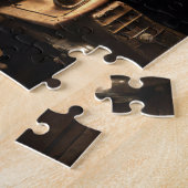 スチームパンク飛行機の操縦室 ジグソーパズル (側面)