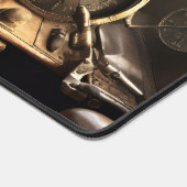 スチームパンク飛行機の操縦室 デスクマット (コーナー)