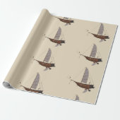 スチームパンク飛行船 ラッピングペーパー (アンロールド)