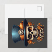 スチームパンク骨格はがき ポストカード (正面/裏面)
