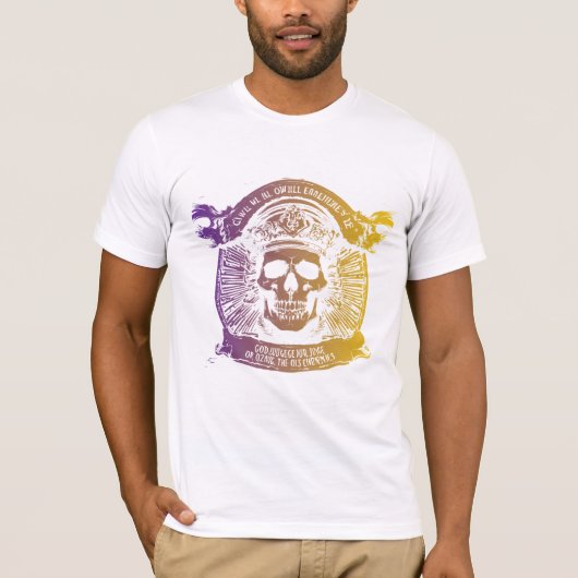 スチームパンク骨格 Tシャツ (正面)