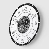 スチームパンク24時間 ラージ壁時計 (傾斜)