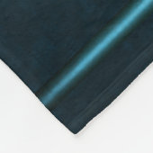 スチームパンク、アイスブルーのティール(緑がかった色)スプロケット フリースブランケット (角)