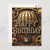 スチームパンク アドベンチャー 誕生日 デザイン ポストカード (正面/裏面)
