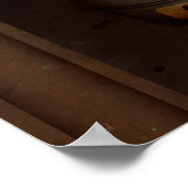 スチームパンク – アルファベット – Mは口ひげ用 ポスター (角)