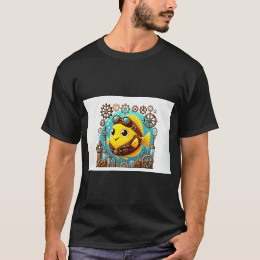 スチームパンク イエロータン Tシャツ (正面)