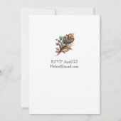 スチームパンク ウェディング シャワーの招待状 招待状 (裏面)