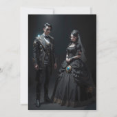 スチームパンク・オペラ ヴィンテージ時計仕掛けのウェディング セーブザデート (裏面)