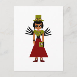 スチームパンク·ガール·ゴール·キーパー·オブ·タイム ポストカード