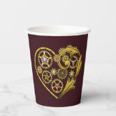 スチームパンク ギア ハート 紙コップ (裏面)