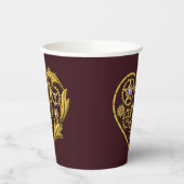 スチームパンク ギア ハート 紙コップ (左)