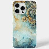 スチームパンク ギア 水彩 – ビンテージ 工業 Case-Mate iPhoneケース (裏面)