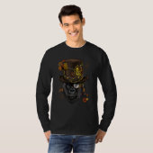 スチームパンク ゴシック ゴリラ 猿 類人猿 機械 アニ Tシャツ (正面フル)