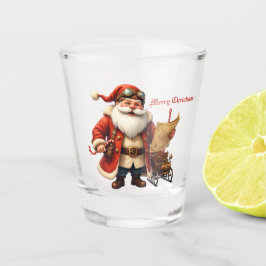 スチームパンク サンタクロース - ビンテージ クリスマス アドベンチャー ショットグラス