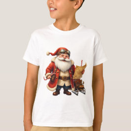 スチームパンク サンタクロース - ビンテージ クリスマス アドベンチャー Tシャツ