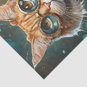 スチームパンク シーモア、猫がポーカーを勝負 薄葉紙 (詳細)