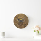 スチームパンク·スカラブ ラウンド壁時計 (ホーム)