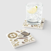 スチームパンク ストーンコースター (横)