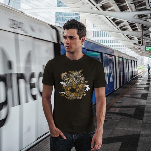 スチームパンク・ドラゴン Tシャツ