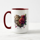 スチームパンク ハートとローズ | ブライズメイド マグカップ (左)