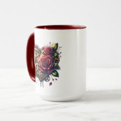 スチームパンク ハートとローズ | ブライズメイド マグカップ (正面左)