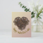 スチームパンク ハート バレンタインカード シーズンポストカード (スタンド正面)