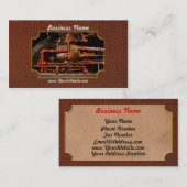 スチームパンク – パイプの夢 名刺 (正面/裏面)