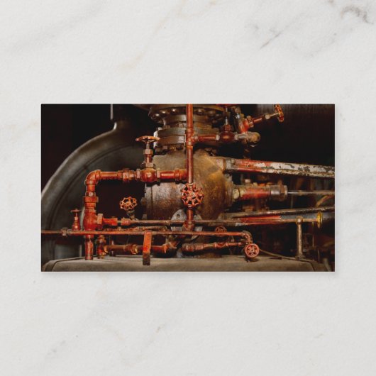 スチームパンク – パイプの夢 名刺 (裏面)