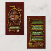 スチームパンク – パイプの夢 名刺 (正面/裏面)