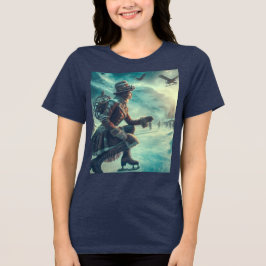 スチームパンク ビクトリアンファンタジー 冬の使いの者 トライブレンドTシャツ