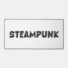 スチームパンク ビンテージ アート タイポグラフィーデスクマット デスクマット