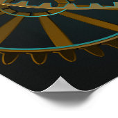 スチームパンク・ホタルの照明 ポスター (角)