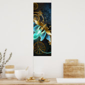 スチームパンク・ホタルの照明 ポスター (キッチン)