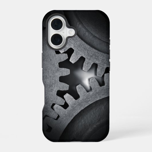 スチームパンク メカニカルギア iPhone 16ケース (裏面)