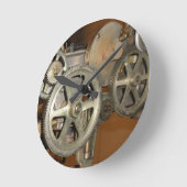 スチームパンク ラウンド壁時計 (傾斜)