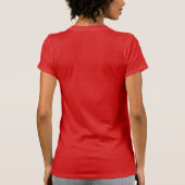 スチームパンク ルビーと短剣 戦士 バレンタイン Tシャツ (裏面)