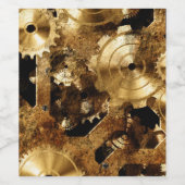 スチームパンク ワインラベル (シングルラベル)