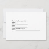 スチームパンク ヴィンテージ パーティー 招待状 (裏面)