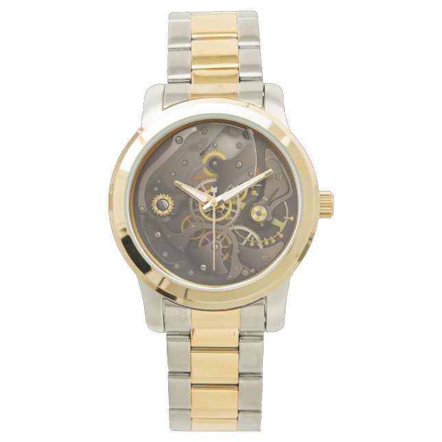 スチームパンク 時計 (正面)