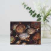 スチームパンク - 時計 - 時間に刻まれた ポストカード (スタンド正面)