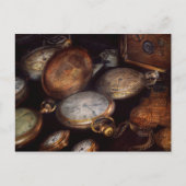 スチームパンク - 時計 - 時間に刻まれた ポストカード (正面)