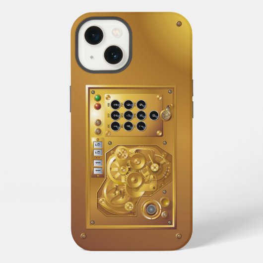 スチームパンク 時計 iPhoneケース (裏面)