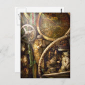 スチームパンク – 海軍 – 奥行きを見る ポストカード (正面/裏面)